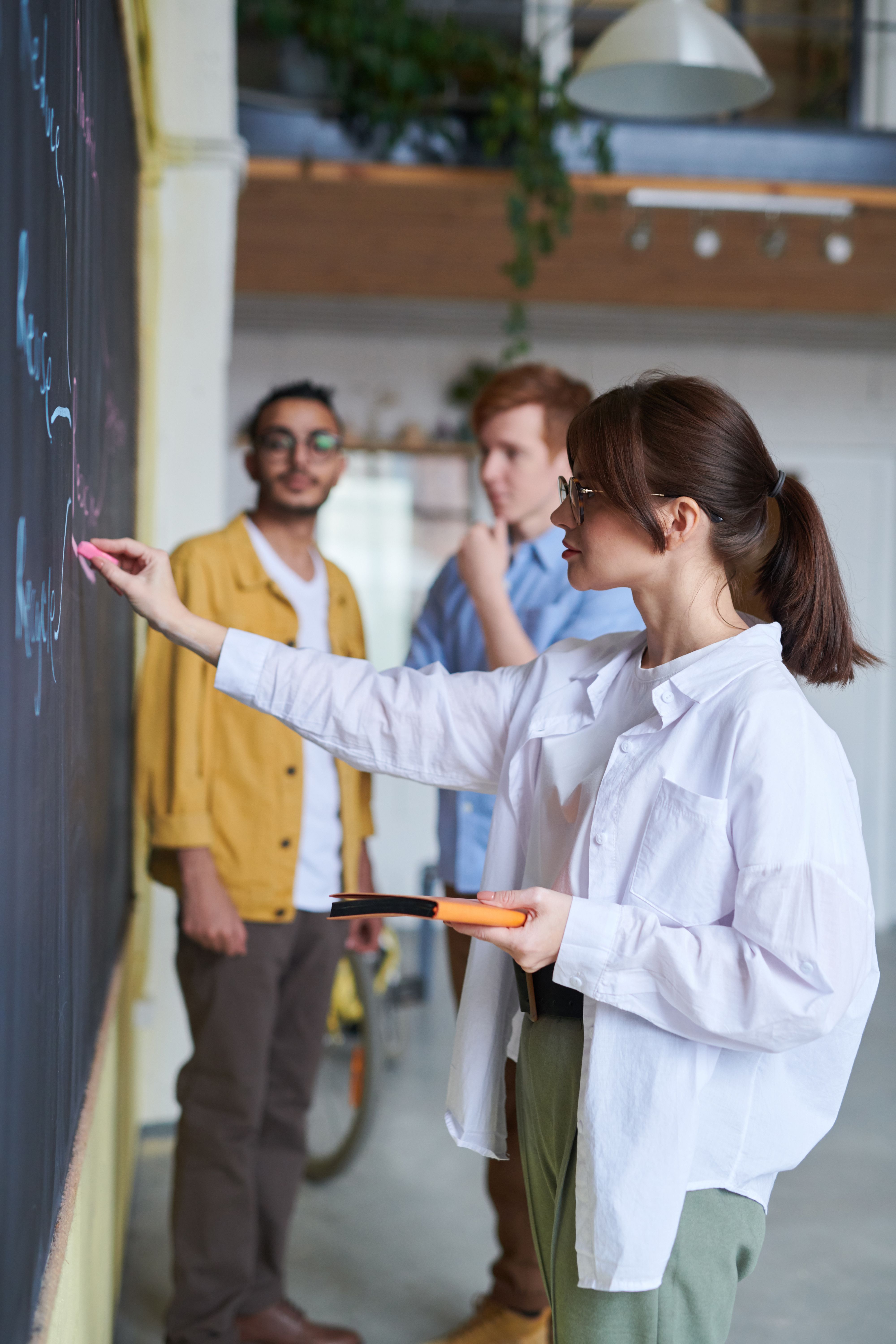 Students and researchers collaborating in an academic setting
